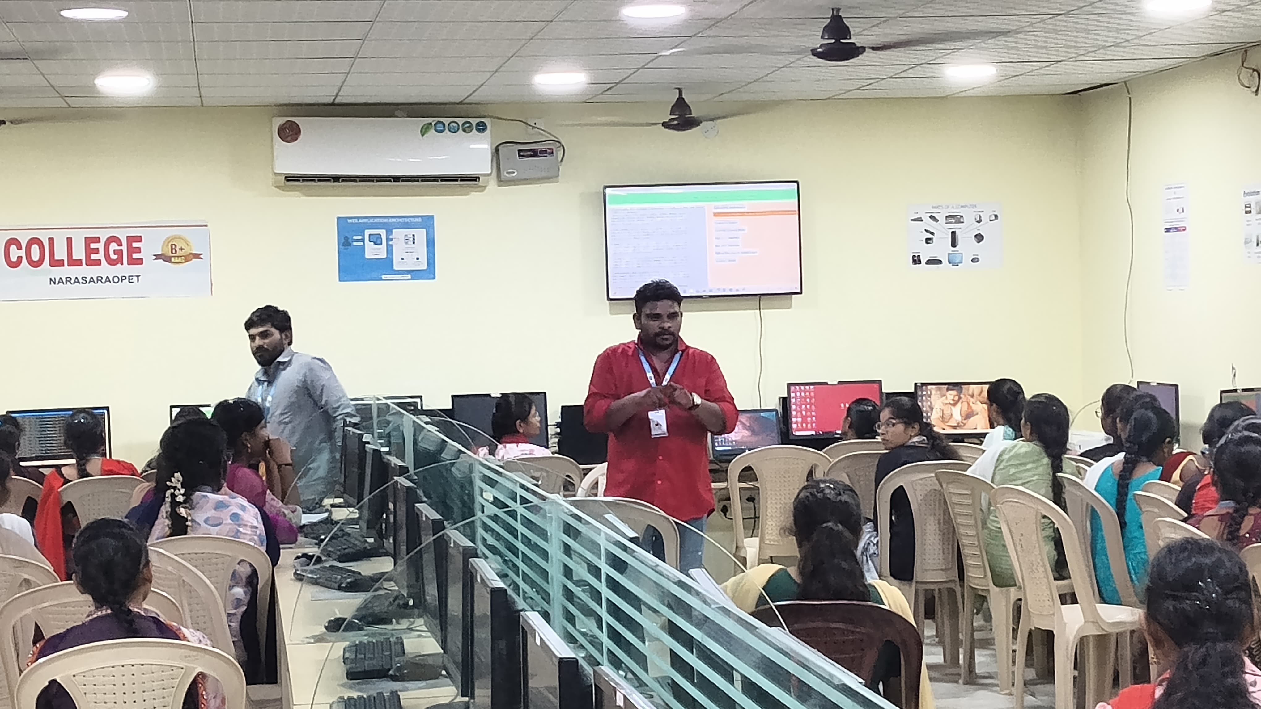 Computer lab training session